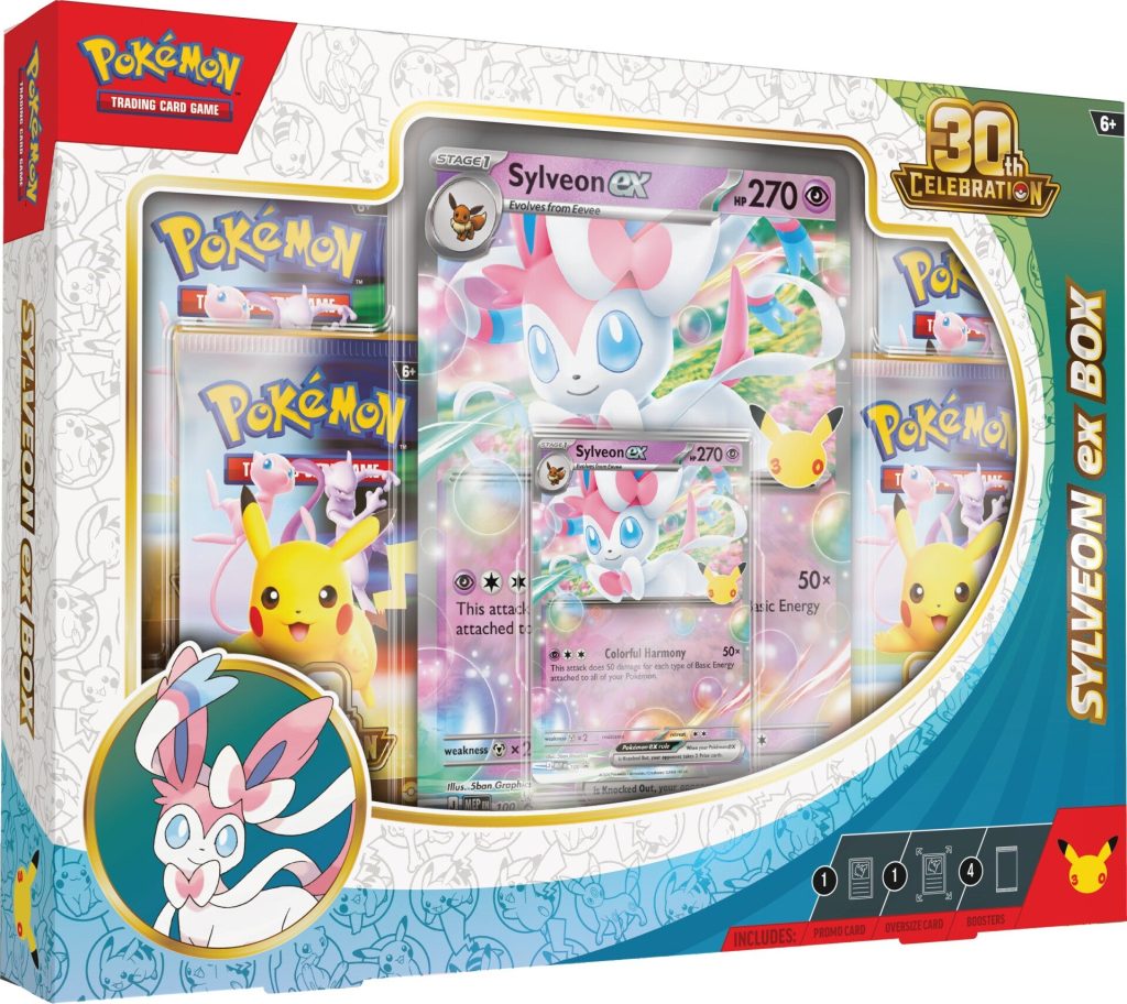 English Pokémon 30th Celebration Sylveon ex Box (Pre-order)