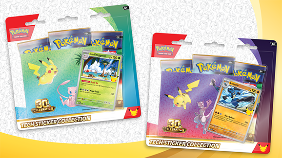English Pokémon 30th Celebration Tech Sticker Collection (Pre-order 2nd)