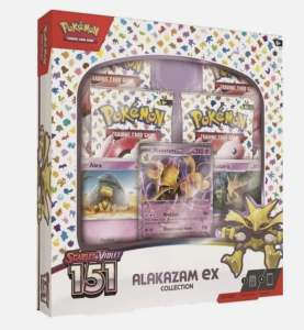 Pokémon TCG: Scarlet & Violet – 151 Alakazam EX Collection Box – Sealed