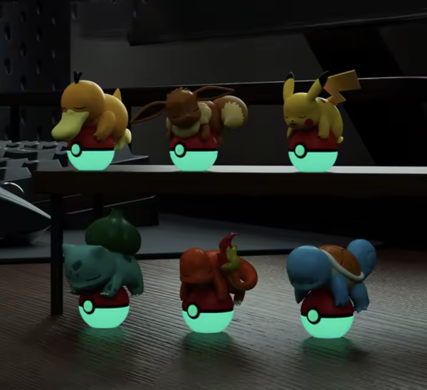 Chinese – Glowing Pokeball at Night 24 pack – CDU
