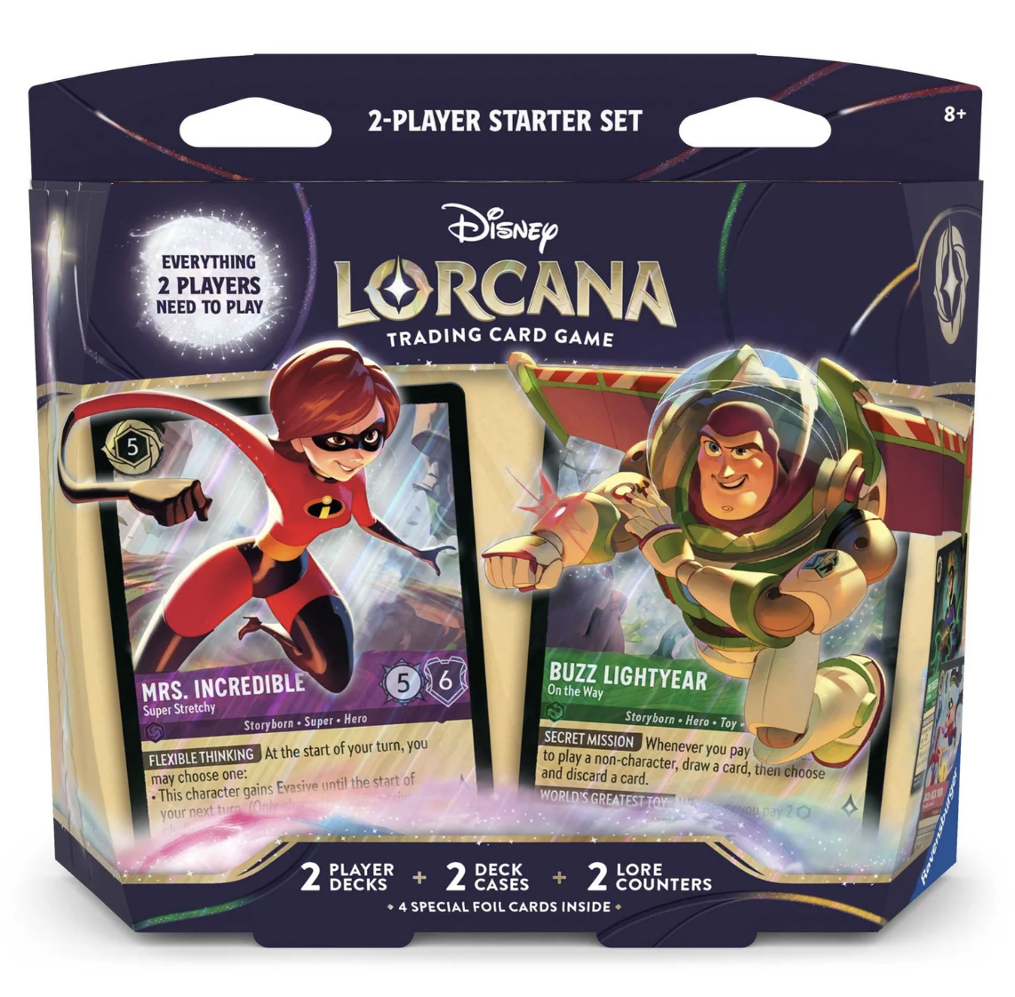 English Disney Lorcana 2 Player Starter Deck Wilds Unknown Set 12