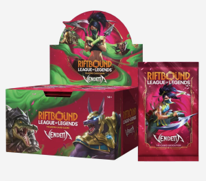 English Riftbound League of Legends Trading Card Game Vendetta Booster Display