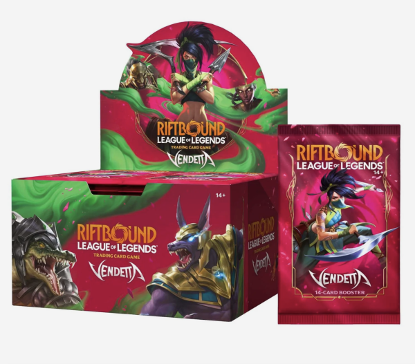 English Riftbound League of Legends Trading Card Game Vendetta Booster Display