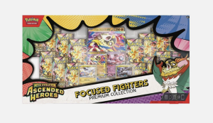 English Pokémon Ascended Heroes Focused Fighters Premium Collection Box