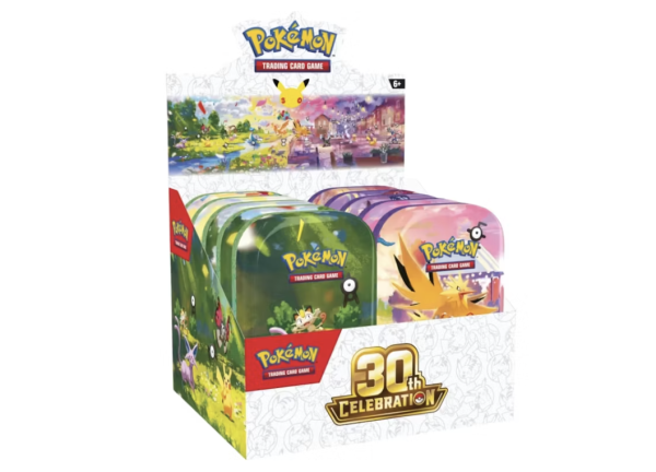 English Pokémon 30th Celebration Mini Tin Display (pre-order 8th)