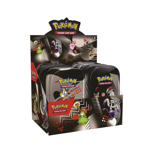 English – Black Bolt White Flare – Mini Tin Display Case